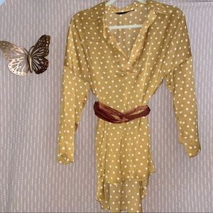 Zara polka dot shirt